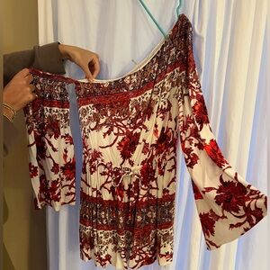 Free people mini off the shoulder dress